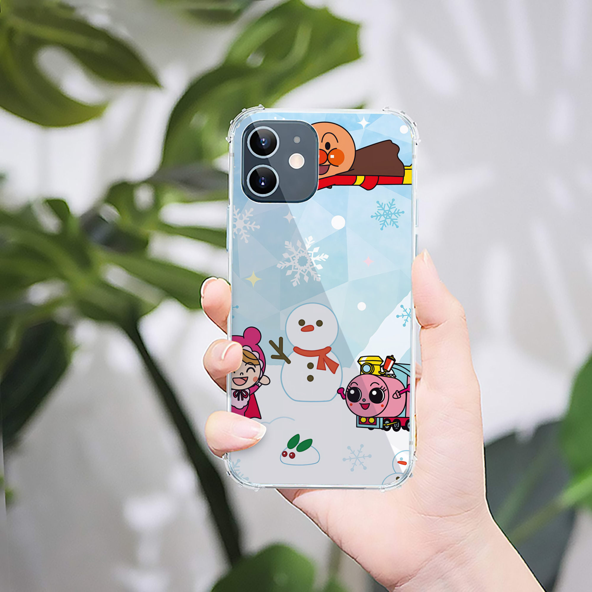 （画像用） アンパンマン Anpanman 【iPhone 12シリーズ対応】透明スマホケース（クリアソフトケース）